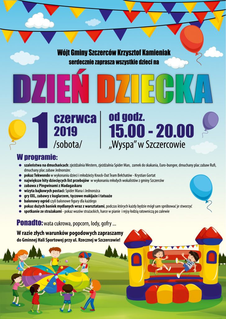 dzień dziecka – plakat – na www – Gmina Szczerców